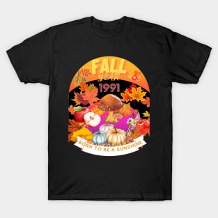 birthday t-shirt if you were born during fall 1991 T-Shirt